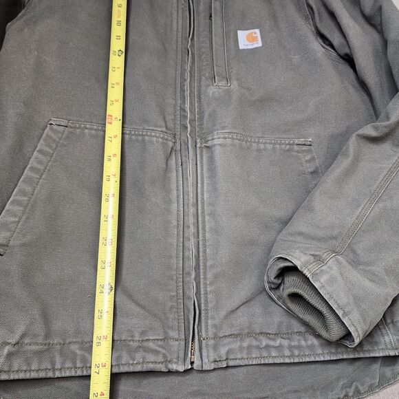 Carhartt Full Swing Jacket Olive MOS Green Mens Size Small Canvas Work wear - Picture 12 of 14